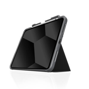 STM Dux Plus - Rugged dėklas skirtas Apple iPad 11" 2025 / 10.9" 2022 MIL-STD-810G with Apple Pencil Holder Black EDU/COM Version