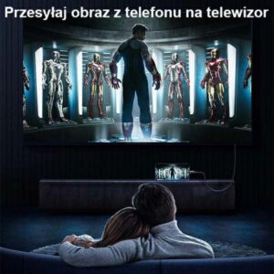 USAMS US-SJ509 - Lightning - HDMI braided cable 2m (black) - Image 5