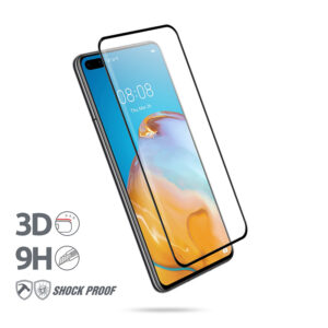 Crong 3D Armour Glass 9H Full Screen Apsauginis stiklas Huawei P40 + installation frame