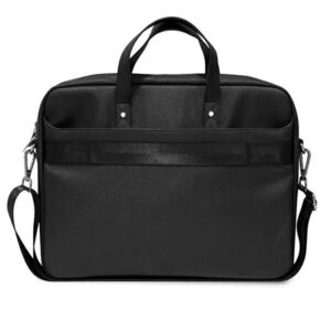 Guess Saffiano Triangle Logo Computer Bag – Computer bag 15”/ 16” (Black) - Image 3