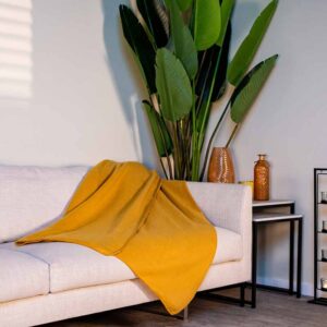 Fleece blanket 170x130 (Orange) - Image 4