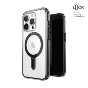 Speck Presidio Perfect-Clear ClickLock & Magsafe - dėklas skirtas Apple iPhone 15 Pro Clear / Frosted Black / Slate Grey - Image 1