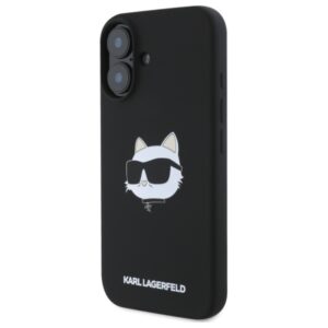 Karl Lagerfeld Silicone Choupette Head Print MagSafe - dėklas skirtas Apple iPhone 16 black - Image 2