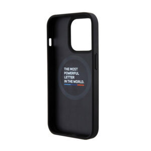 BMW Quilted Tricolor MagSafe - dėklas skirtas Apple iPhone 15 Pro Max Black - Image 5