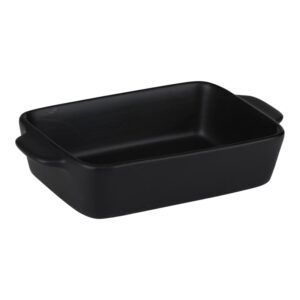 Alpina - Ceramic rectangular ovenproof dish 21.8x13.2x5 cm (black)