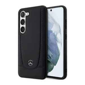 Mercedes Leather Urban Line - dėklas skirtas Samsung Galaxy S23+ Black - Image 1