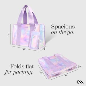 Case-Mate Large Travel Tote Bag - Waterproof shoulder bag with phone case (Soap Bubble) - Image 2