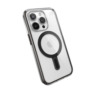 Speck Presidio Perfect-Clear ClickLock & Magsafe - dėklas skirtas Apple iPhone 15 Pro Clear / Frosted Black / Slate Grey - Image 6