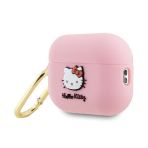 Hello Kitty Silicone 3D Kitty Head - dėklas skirtas AirPods Pro 2 (pink) - Image 3