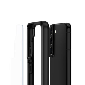 Crong Hybrid Clear Protective dėklas skirtas Samsung Galaxy S22+ Black - Image 3