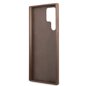 Guess 4G Metal Gold Logo - dėklas skirtas Samsung Galaxy S22 Ultra Brown - Image 4