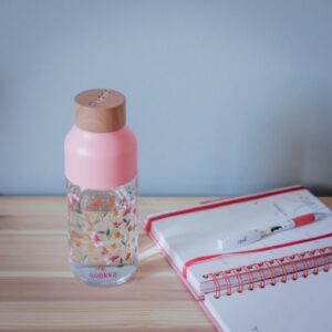 Quokka Ice - Ecozen Water Bottle 570 ml (Pink Flowers) - Image 4