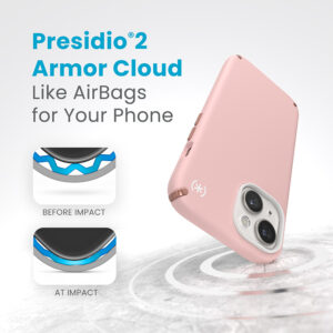 Speck Presidio2 Pro - dėklas skirtas Apple iPhone 16e / Apple iPhone 15 / Apple iPhone 14 / Apple iPhone 13 Dahlia Pink / Rose Copper / White - Image 5