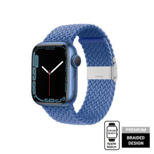 Crong Wave Band – Braided apyrankė skirta Apple Watch 38/40/41/42 mm blue - Image 2