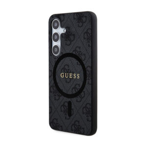 Guess 4G Collection Leather Metal Logo MagSafe - dėklas skirtas Samsung Galaxy S24 black - Image 2
