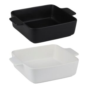 Alpina - Ceramic square ovenproof dish 26.5x20.5x6.7 cm (black) - Image 4