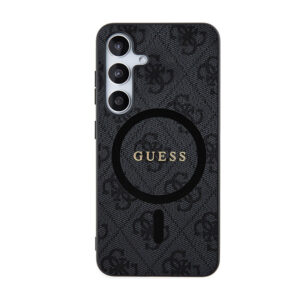 Guess 4G Collection Leather Metal Logo MagSafe - dėklas skirtas Samsung Galaxy S24 black - Image 3