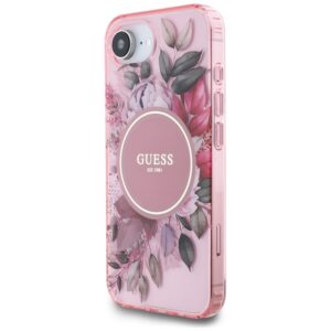 Guess IML Flowers MagSafe - dėklas skirtas Apple iPhone 16e pink - Image 2
