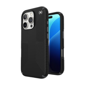 Speck Presidio2 Grip - dėklas skirtas Apple iPhone 16 Pro Black / Slate Grey / White - Image 1