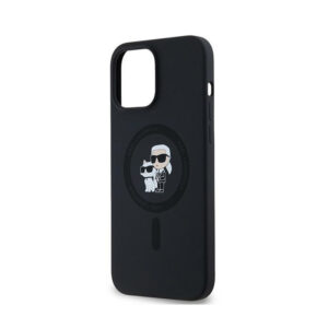 Karl Lagerfeld Silicone Karl & Choupette MagSafe - dėklas skirtas Apple iPhone 13 Pro Black - Image 6