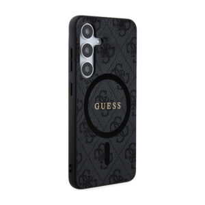 Guess 4G Collection Leather Metal Logo MagSafe - dėklas skirtas Samsung Galaxy S24 black - Image 4