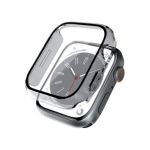 Crong Hybrid Watch Case - dėklas su stiklu skirtas Apple Watch 41mm Clear