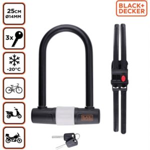 Black&Decker - Bicycle Lock / U-Lock 14x25 cm - Image 3