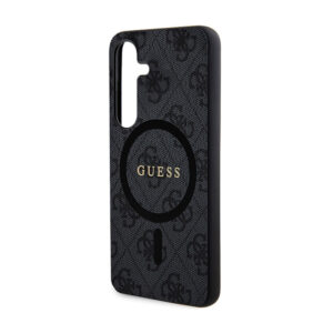 Guess 4G Collection Leather Metal Logo MagSafe - dėklas skirtas Samsung Galaxy S24 black - Image 6