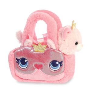 Fancy Pals – Plush Toy Princess Kitty with Gold Crown in Pink Bag 20 cm Eco-Friendly