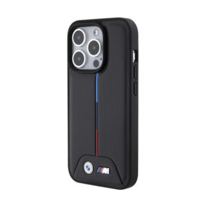 BMW Quilted Tricolor - dėklas skirtas Apple iPhone 15 Pro Max Black - Image 2