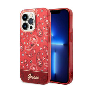 Guess Bandana Paisley - dėklas skirtas Apple iPhone 14 Pro Max red - Image 1