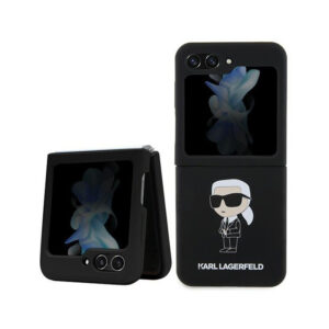 Karl Lagerfeld Silicone Ikonik - Samsung Z Flip 5 Case black - Image 1