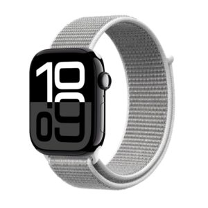Crong Nylon - Sport Band for Apple Watch 44/45/46/49 mm (Silver Grey)