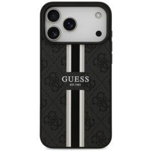 Guess 4G Printed Stripes MagSafe - Case Apple iPhone 17 Pro Max black - Image 3