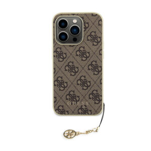 Guess 4G Charms Collection - Apple iPhone 15 Pro Case brown - Image 3