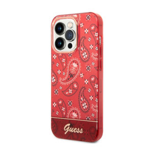 Guess Bandana Paisley - dėklas skirtas Apple iPhone 14 Pro Max red - Image 2