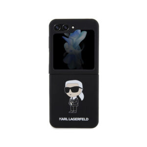 Karl Lagerfeld Silicone Ikonik - Samsung Z Flip 5 Case black - Image 2