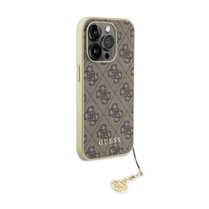Guess 4G Charms Collection - Apple iPhone 15 Pro Case brown - Image 4
