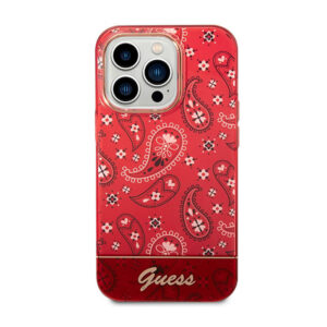 Guess Bandana Paisley - dėklas skirtas Apple iPhone 14 Pro Max red - Image 3