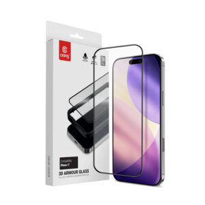 Crong 3D Armour Glass - Apsauginis stiklas Apple iPhone 17 + Installation Frame