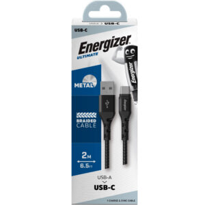 Energizer Ultimate - USB-A to USB-C connecting cable 2m Black - Image 3