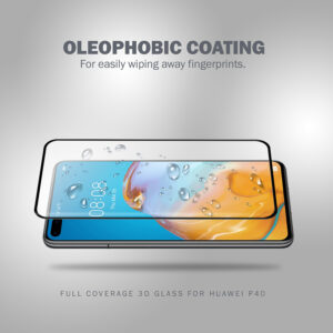 Crong 3D Armour Glass 9H Full Screen Apsauginis stiklas Huawei P40 + installation frame - Image 5