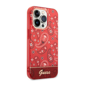 Guess Bandana Paisley - dėklas skirtas Apple iPhone 14 Pro Max red - Image 4