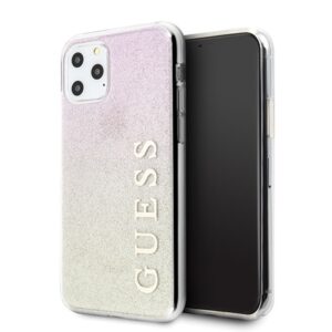 Guess Glitter Gradient - dėklas skirtas  Apple iPhone 11 Pro Max Gold/Pink - Image 1