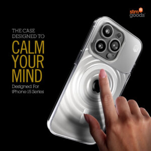 STM Reawaken Ripple MagSafe - dėklas skirtas Apple iPhone 15 Pro Max Black / Atlantic - Image 1