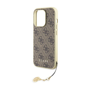 Guess 4G Charms Collection - Apple iPhone 15 Pro Case brown - Image 6
