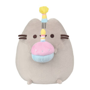 Pusheen - Plush mascot with birthday hat and cake 24 cm - Image 2