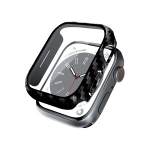 Crong Hybrid Watch Case - dėklas su stiklu skirtas Apple Watch 41mm Carbon