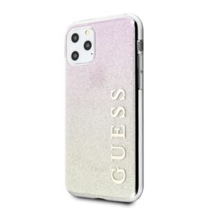 Guess Glitter Gradient - dėklas skirtas  Apple iPhone 11 Pro Max Gold/Pink - Image 2
