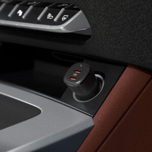 Spigen ArcStation Essential EV502 - Car Charger 2x USB-C PD + QC3.0 50W (Black) - Image 3